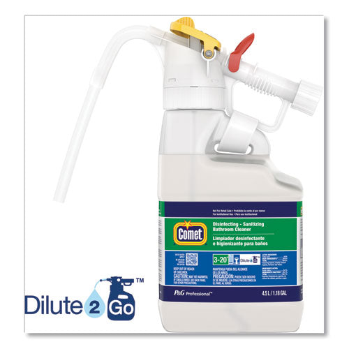 Dilute 2 Go, Comet Disinfecting - Sanitizing Bathroom Cleaner, Citrus Scent, , 4.5 L Jug, 1-carton