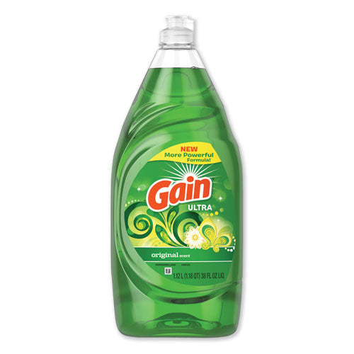 Dishwashing Liquid, Gain Original, 38 Oz Bottle, 8-carton