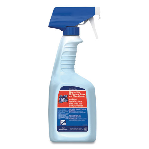 Disinfecting All-purpose Spray And Glass Cleaner, 32 Oz Spray Bottle, 6-carton