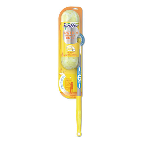 Heavy Duty Dusters With Super Extender Handle, 6 Ft Handle, 1 Handle-4 Dusters, 4-carton