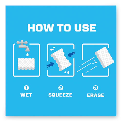 Magic Eraser, 2 3-10 X 4 3-5 X 1, White, 6-pack, 6 Pack-carton