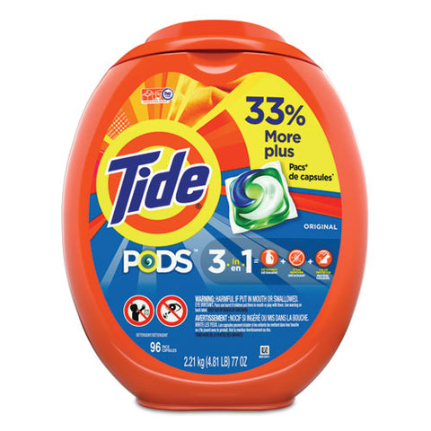 Detergent Pods, Tide Original Scent, 96-tub