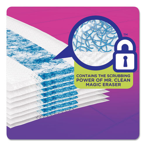 Wetjet System Refill Cloths, 11.3" X 5.4", Heavy Duty, White, 14-box, 4 Bx-ct