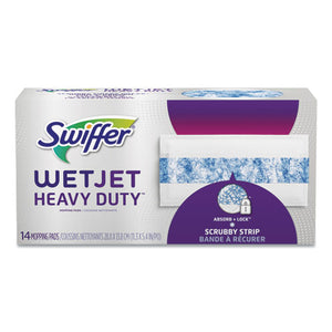 Wetjet System Refill Pads, 11.3" X 5.4", Heavy Duty, White, 14-box