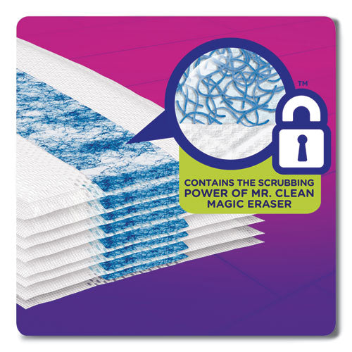 Wetjet System Refill Pads, 11.3" X 5.4", Heavy Duty, White, 14-box