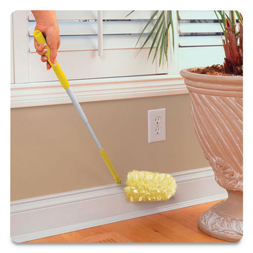 Heavy Duty Dusters, Plastic Handle Extends To 3 Ft,1 Handle & 3 Dusters-kit-6-ct