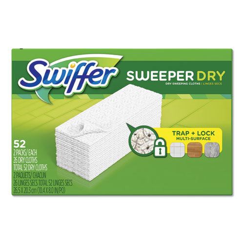 Dry Refill Cloths, White, 10 2-5" X 8", 37-box, 4 Box-carton