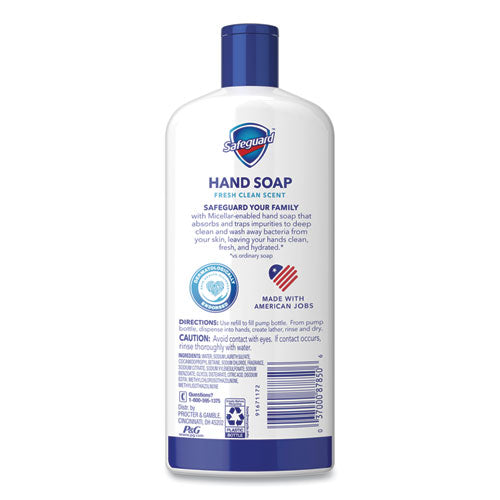 Liquid Hand Soap, Fresh Clean Scent, 25 Oz Bottle