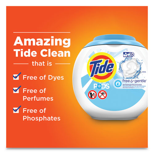 Free & Gentle Laundry Detergent, Pods, 72-pack, 4 Packs-carton