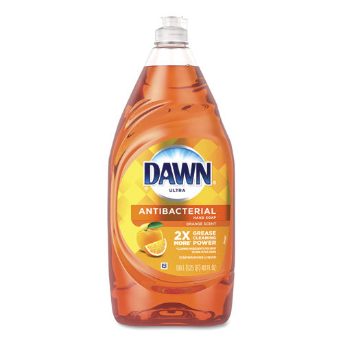 Ultra Antibacterial Dishwashing Liquid, Orange, 40 Oz Bottle, 8-carton