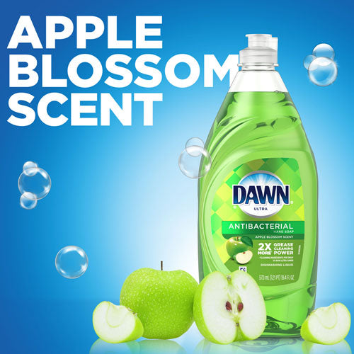 Ultra Antibacterial Dishwashing Liquid, Apple Blossom, 40 Oz Bottle, 8-carton
