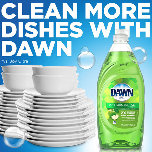 Ultra Antibacterial Dishwashing Liquid, Apple Blossom, 40 Oz Bottle, 8-carton
