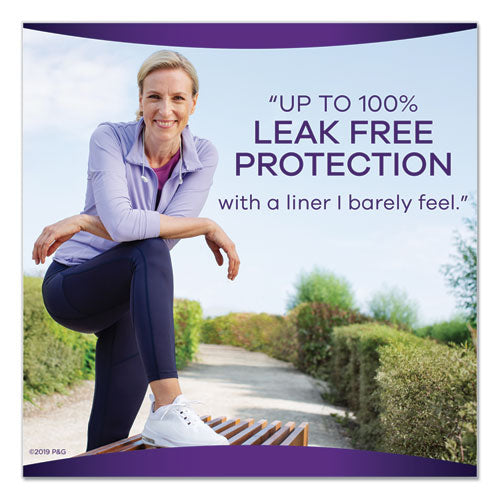 Discreet Incontinence Liners, Very Light, Long, 44-pack