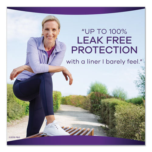 Discreet Incontinence Liners, Very Light, Long, 44-pack, 3 Packs-carton