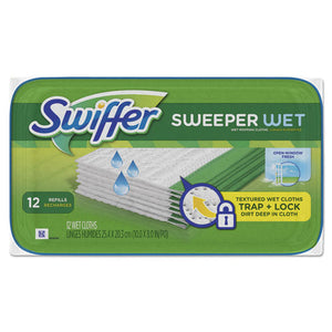 Wet Refill Cloths, Open Window Fresh, Cloth, White, 8x10, 12-tub, 12tub-carton