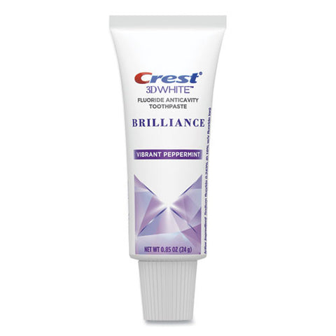 3d White Brilliance Advanced Whitening Technology + Advanced Stain Protection Toothpaste, 0.85 Oz Tube