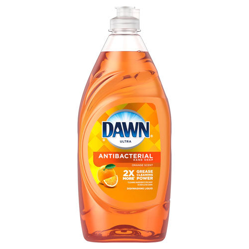 Ultra Antibacterial Dishwashing Liquid, Orange Scent, 28 Oz Bottle