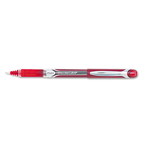 Precise Grip Stick Roller Ball Pen, Bold 1mm, Red Ink, Red Barrel