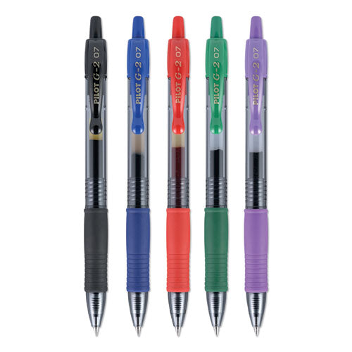 G2 Premium Retractable Gel Pen, 0.7 Mm, Blue Ink, Smoke Barrel, 2-pack
