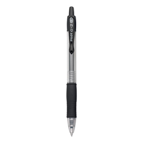 G2 Premium Retractable Gel Pen, 0.38 Mm, Black Ink, Clear-black Barrel, Dozen