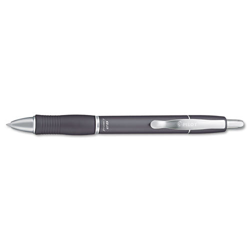 G2 Limited Retractable Gel Pen, Fine 0.7mm, Black Ink, Charcoal Barrel