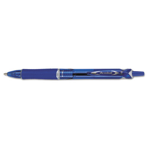 Acroball Colors Advanced Ink Retractable Ballpoint Pen, 1mm, Blue Ink-barrel