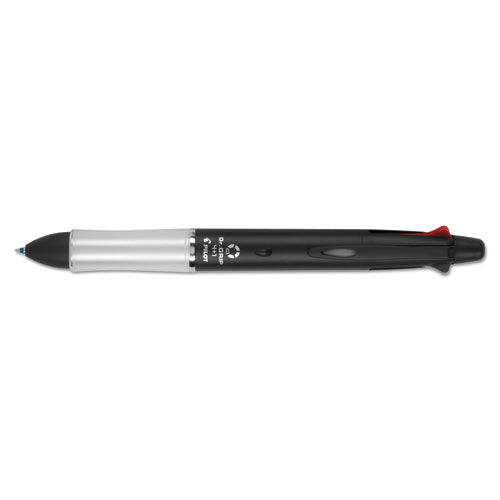 Dr. Grip 4 + 1 Retractable Ballpoint Pen-pencil, Black-blue-green-red Ink, Burgundy Barrel