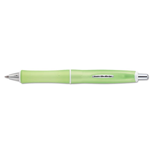 Dr. Grip Frosted Retractable Ballpoint Pen, 1mm, Black Ink, Pink Barrel