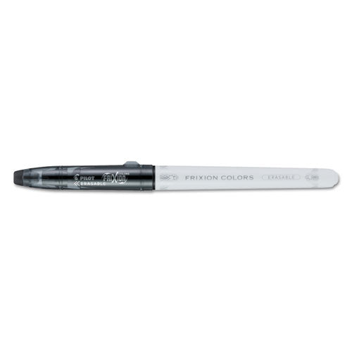Frixion Colors Erasable Stick Marker Pen, 2.5 Mm, Black Ink, White Barrel