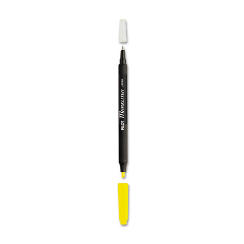Markliter Ball Pen & Highlighter, Chisel-conical Tip, Fluorescent Yellow-black