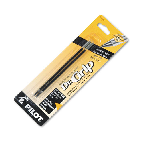 Refill For Dr. Grip, Easytouch, The Better, B2p And Rex Grip Begreen Ballpoint Pens, Medium Point, Black Ink, 2-pack