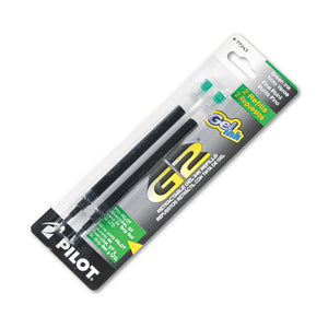 Refill For Pilot Gel Pens, Fine Point, Green Ink, 2-pack