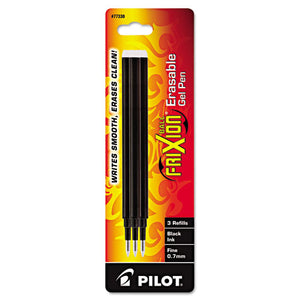 Refill For Pilot Frixion Erasable, Frixion Ball, Frixion Clicker And Frixion Lx Gel Ink Pens, Fine Point, Black Ink, 3-pack