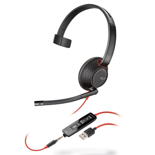 Blackwire 5220, Binaural, Over The Head Headset