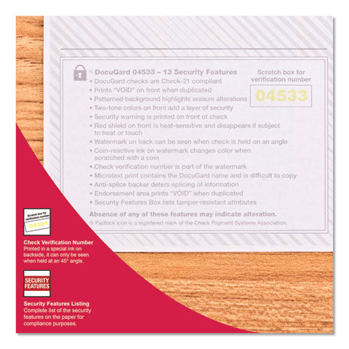 Premier Prismatic Check, 13 Features, 8.5 X 11, Blue-green Prismatic, 500-ream