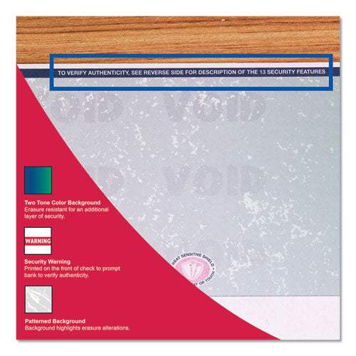 Premier Prismatic Check, 13 Features, 8.5 X 11, Blue-green Prismatic, 500-ream