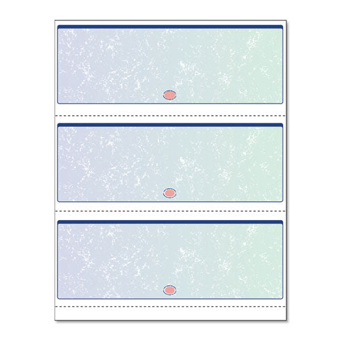Premier Prismatic Check, 13 Features, 8.5 X 11, Blue-green Prismatic, 500-ream