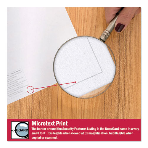 Medical Security Papers, 24lb, 8.5 X 11, Blue, 500-ream