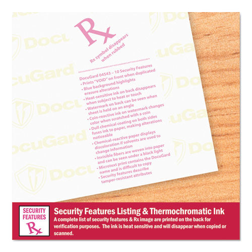 Medical Security Papers, 24lb, 8.5 X 11, Blue, 500-ream