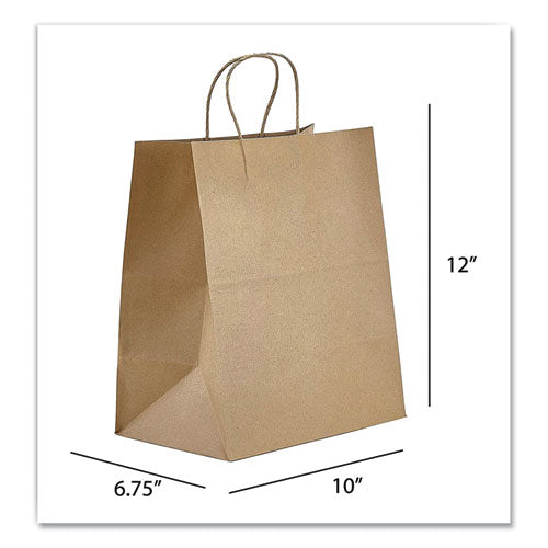 Kraft Paper Bags, 1-7th Bbl 12 X 7 X 14, Natural, 300-bundle