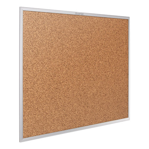 Classic Series Cork Bulletin Board, 36 X 24, Silver Aluminum Frame