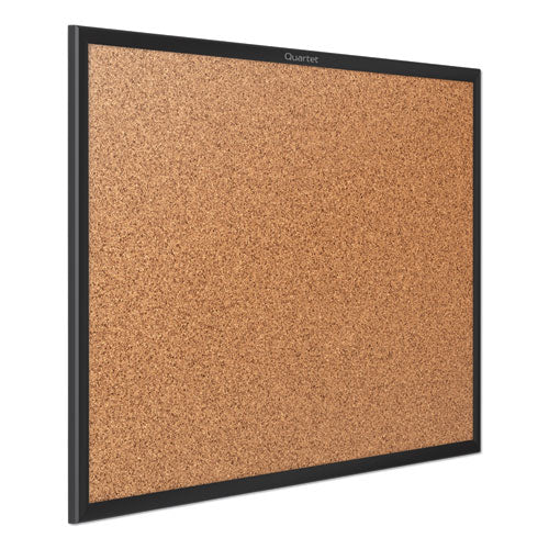 Classic Series Cork Bulletin Board, 60x36, Black Aluminum Frame