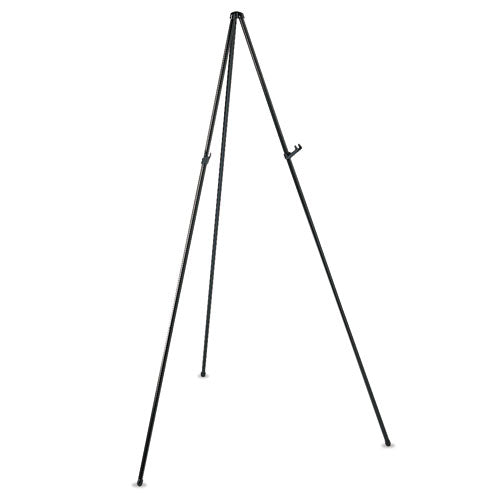 Heavy-duty Adjustable Instant Easel Stand, 25" To 63" High, Steel, Black