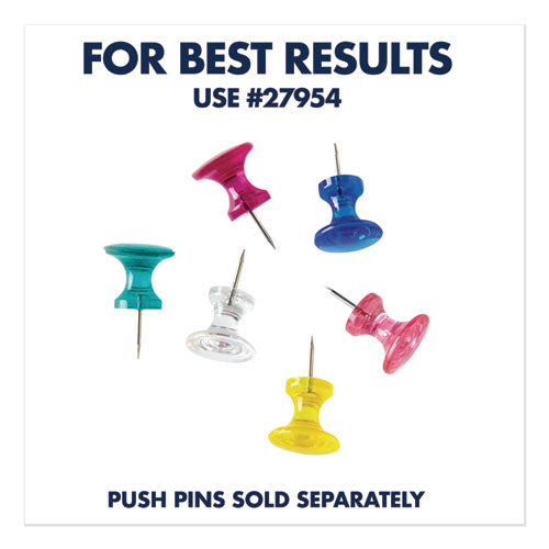 Classic Series Slim Line Cork Bulletin Board, 12 X 36, Oak Finish Frame