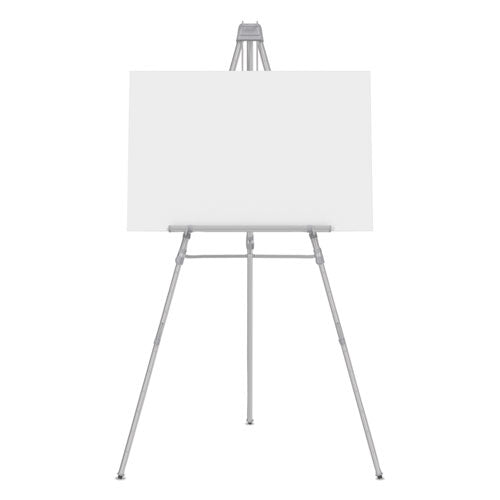 Aluminum Heavy-duty Display Easel, 38" To 66" High, Aluminum, Silver
