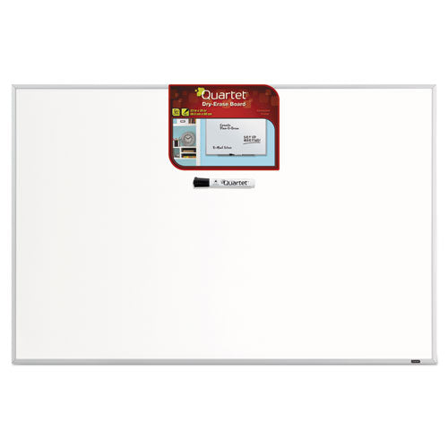 Dry Erase Board, Melamine Surface, 36 X 24, Silver Aluminum Frame