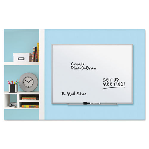 Dry Erase Board, Melamine Surface, 36 X 24, Silver Aluminum Frame