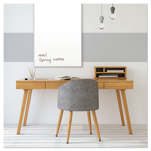 Dry Erase Board, Melamine Surface, 36 X 24, Silver Aluminum Frame