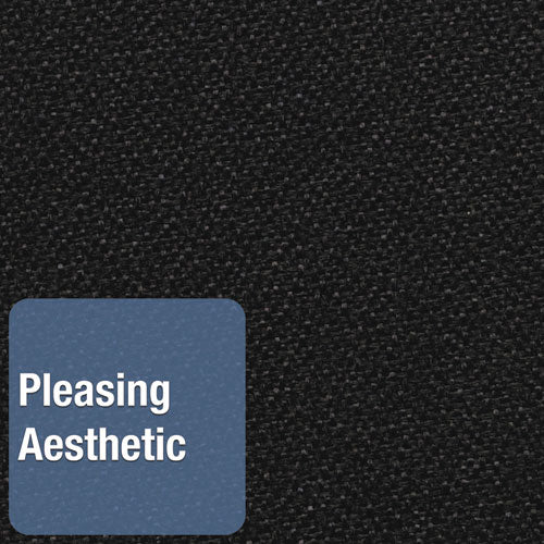 Oval Office Fabric Bulletin Board, 48 X 36, Black