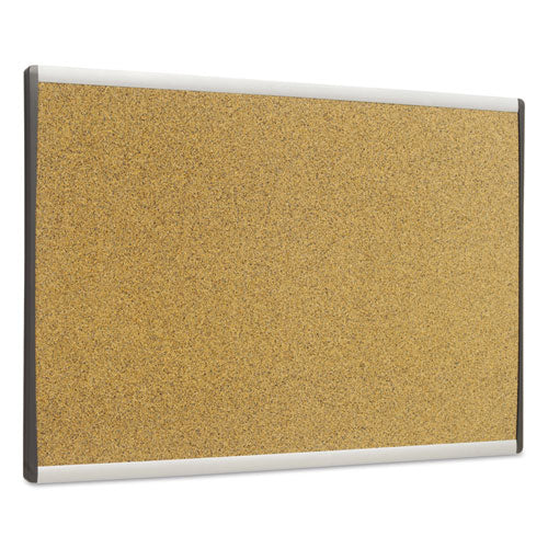 Arc Frame Cork Cubicle Board, 18 X 30, Tan, Aluminum Frame